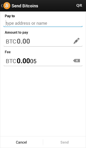 Bitcoin mobile wallet send transaction