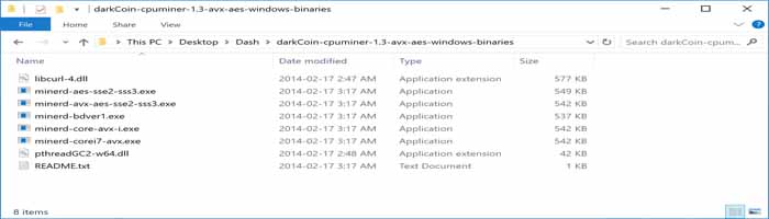 cpu mining dash