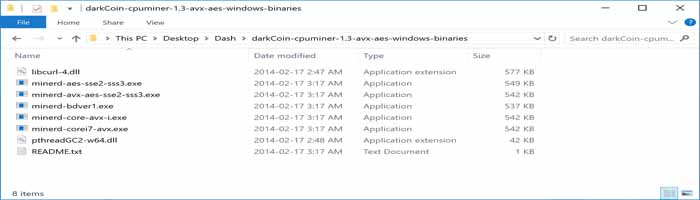 cpu mining dash