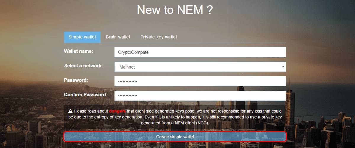 nem wallet