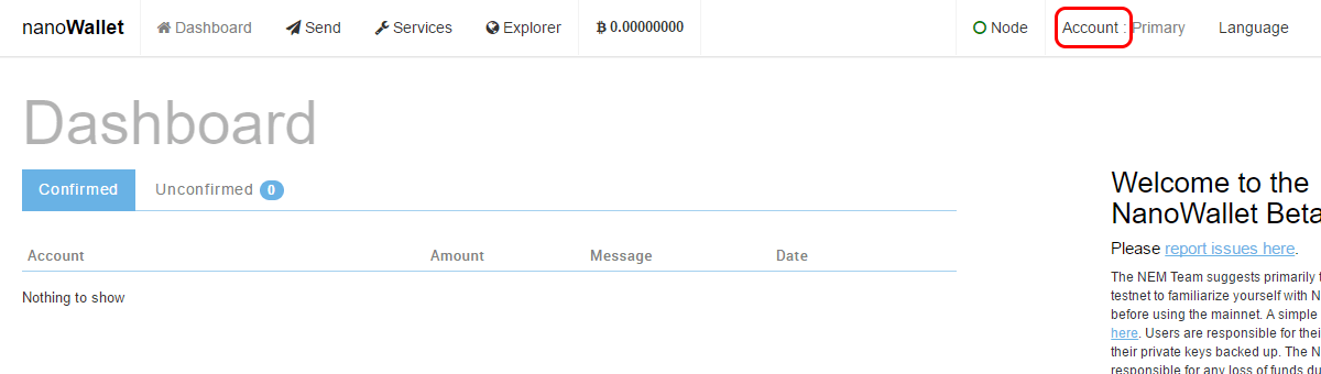 nem wallet