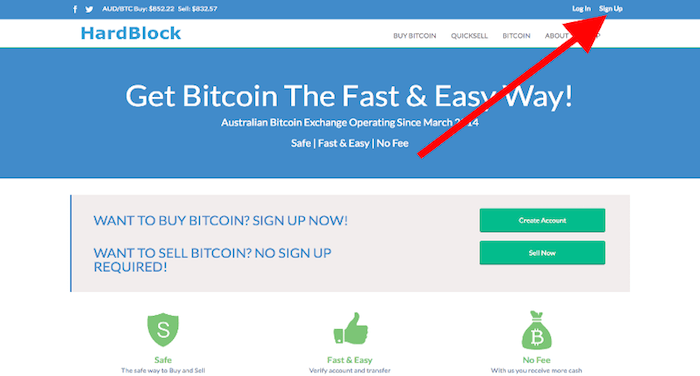 hardblock sign up